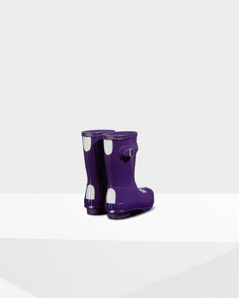 Kids Rain Boots - Hunter Original Little Gloss (01ETBCRZL) - Blue Purple